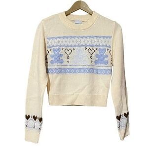 Acme’ de La vie (ADLV) Women’s Sweater 01 (XS) Ivory Wool Blend Winter NWT